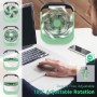 Table Fan 6" 20000 mAh, Mini USB with 3 Adjustable Speeds, Timer, 180° Rotary, Portable for Office, Home, Travel, Camping