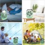 Table Fan 6" 20000 mAh, Mini USB with 3 Adjustable Speeds, Timer, 180° Rotary, Portable for Office, Home, Travel, Camping