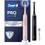 Oral-B Pro 3 3900N Cepillos de Dientes Eléctricos (Pack de 2) con Mango Recargable y Cabezal de Recambio, Diseñado Por Braun,