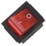 Duendhd Luz Roja 4 Pin DPST ON/Off Interruptor Basculante 15A/250V 20A/125V 28x22mm