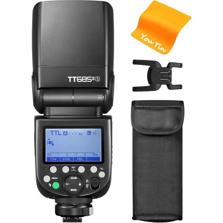 Godox TT685IIS Cámara Flash Speedlight para Sony TT685II-S 2.4G Wireless HSS GN60 Flash Compatible con Cámaras Digitales Sony a9