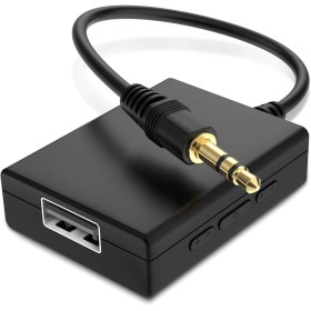 ANDTOBO Adaptador de Audio USB a Auxiliar, Macho de 3,5 mm a Hembra para Reproducir Música en Tu Coche