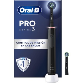 Oral-B Pro 3 3000 Cepillo de Dientes Eléctrico con Mango Recargable y 2 Cabezales, Diseñado por Braun, Regalos Originales para
