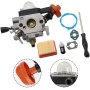 Kit de carburador compatible 41801200615 para FS89 para FS91 FS111 HT102 FC111 KM91R KM111R garantiza una funcionalidad estable
