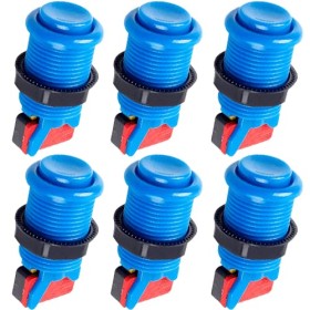 CABLEPELADO American Arcade Button with Micro Switch | Arcade Machine Button | Jamma Machines Button | Mounting: 28mm Holes |