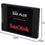 SanDisk SSD Plus 2.5" 1TB, SATA III SSD, Velocidad de Lectura con hasta 545 MB/s, 515 MB/s de Escritura, Fácil actualización