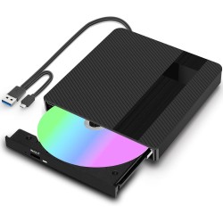 BNEHHOV Reproductor DVD Disquetera Externa USB 3.0 Tipo C Lector CD Externo Portátil Unidad de CD Externa Plug and Play Ruido BNEHHOV Reproductor DVD Disquetera Externa USB 3.0 Tipo C Lector CD Externo Portátil Unidad de CD Externa Plug and Play Ruido