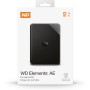 WD 2TB Elements Ae Disco Duro Externo Portátil, USB SuperSpeed 3.2 Gen 1/USB 3.0, Ampliación de Almacenamiento para conectar y