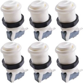 CABLEPELADO American Arcade Button with Micro Switch | Arcade Machine Button | Jamma Machines Button | Mounting: 28mm Holes |