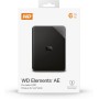 WD 6TB Elements Ae, Disco Duro Externo Portátil, USB SuperSpeed 3.2 Gen 1/USB 3.0, Ampliación de Almacenamiento para conectar y