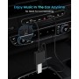 ANDTOBO Adaptador de Audio USB a Auxiliar, Macho de 3,5 mm a Hembra para Reproducir Música en Tu Coche