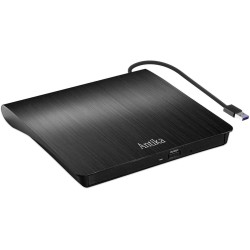 Antika Grabadora de DVD/CD +/-RW, Unidad Externa USB 3.0, Dispositivo Lector de Tarjetas portátil Ultrafino Compatible con Antika Grabadora de DVD/CD +/-RW, Unidad Externa USB 3.0, Dispositivo Lector de Tarjetas portátil Ultrafino Compatible con