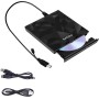 Antika Grabadora de DVD/CD +/-RW, Unidad Externa USB 3.0, Dispositivo Lector de Tarjetas portátil Ultrafino Compatible con