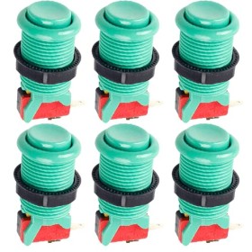 CABLEPELADO American Arcade Button with Micro Switch | Arcade Machine Button | Jamma Machines Button | Mounting: 28mm Holes |