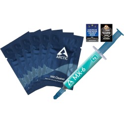 ARCTIC MX-6 (4 g, Incl. 6 MX Cleaner) - Ultimate Performance Thermal Paste para CPUs, Consolas, Tarjetas gráficas, Portátiles, ARCTIC MX-6 (4 g, Incl. 6 MX Cleaner) - Ultimate Performance Thermal Paste para CPUs, Consolas, Tarjetas gráficas, Portátiles,