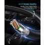 ANDTOBO Adaptador de Audio USB a Auxiliar, Macho de 3,5 mm a Hembra para Reproducir Música en Tu Coche