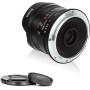 Meike Lente Ojo de pez Diagonal de 7,5 mm f2.8 Ultra Gran Angular para cámaras Sony E Mount Mirrorless A6400 A5000 A5100 A6000