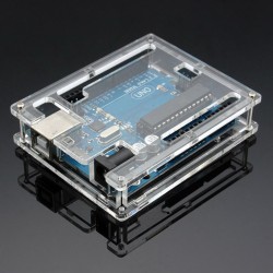 Youmile Uno R3 Case Enclosure Nueva Caja de computadora de acrílico Brillante Transparente Compatible con para Arduino UNO R3 Youmile Uno R3 Case Enclosure Nueva Caja de computadora de acrílico Brillante Transparente Compatible con para Arduino UNO R3