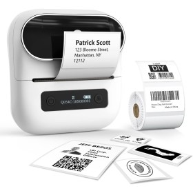 Phomemo M220 - Impresora de Etiquetas Bluetooth portátil para Etiquetas térmicas de 3 Pulgadas, Dispositivo de etiquetado
