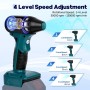 BreeRainz Soplador de Batería 180W, con 3 Boquillas, Velocidad de 4 Niveles, Compatible con Baterías de 18V, Utilícelo para