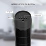 HOMCOM Tower Fan 45W Silent Vertical Fan with 3 Speeds 70° Oscillation for Living Room Bedroom Office Ø27x75 cm Black
