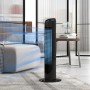 HOMCOM Tower Fan 45W Silent Vertical Fan with 3 Speeds 70° Oscillation for Living Room Bedroom Office Ø27x75 cm Black