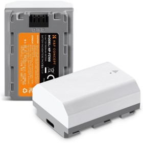 K&F Concept NP-FZ100 Batería para Cámara, Actualizada 2600mAh Gran Capacidad con Conector de Carga Directa Type C Compatible con