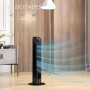 HOMCOM Tower Fan 45W Silent Vertical Fan with 3 Speeds 70° Oscillation for Living Room Bedroom Office Ø27x75 cm Black