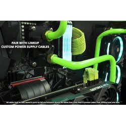 LINKUP - Cable Montante Ultra PCIe 4.0 X16 [Testado en RTX4090 RX6950XT x570 B550 Z690] Montaje Vertical Blindado Gaming PCI