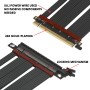LINKUP - Cable Montante Ultra PCIe 4.0 X16 [Testado en RTX4090 RX6950XT x570 B550 Z690] Montaje Vertical Blindado Gaming PCI