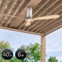 Cecotec EnergySilence Aero 5400 Aqua Connected Ceiling Fan with Remote Control and Wifi. 40 W, Diameter 52 Inches with 3 Blades,