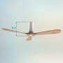 Cecotec EnergySilence Aero 5400 Aqua Connected Ceiling Fan with Remote Control and Wifi. 40 W, Diameter 52 Inches with 3 Blades,