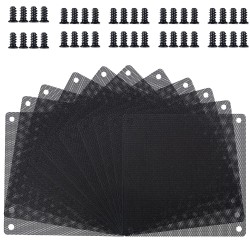 120 mm Filtro de Polvo Filtro de Ventilador de Ordenador Cubierta Antipolvo Negra de PVC Malla de Ordenador 10 Paquetes con 40 120 mm Filtro de Polvo Filtro de Ventilador de Ordenador Cubierta Antipolvo Negra de PVC Malla de Ordenador 10 Paquetes con 40