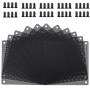 120 mm Filtro de Polvo Filtro de Ventilador de Ordenador Cubierta Antipolvo Negra de PVC Malla de Ordenador 10 Paquetes con 40