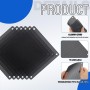 120 mm Filtro de Polvo Filtro de Ventilador de Ordenador Cubierta Antipolvo Negra de PVC Malla de Ordenador 10 Paquetes con 40