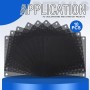 120 mm Filtro de Polvo Filtro de Ventilador de Ordenador Cubierta Antipolvo Negra de PVC Malla de Ordenador 10 Paquetes con 40