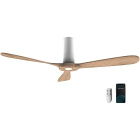 Cecotec EnergySilence Aero 5500 White Aqua Connected Ceiling Fan with Remote Control and Wifi. 40 W, Diameter 52", 3 Blades,