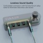 Conmutador de Audio bidireccional 3,5 mm Cubilux (1 Entrada a 4 Salidas / 4 entradas a 1 Salida), selector AUX estéreo para