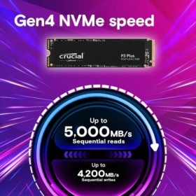Crucial P3 PLUS 500GB 1TB 2TB PCIe4.0x4 NVME M.2 2280 SSD, hasta 5000M