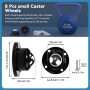 HWSWSH 16 Pcs Mini Ruedas Autoadhesivas Ruedas Pequeñas para Muebles Ruedas Giratorias de 360°Ruedas de Bolas para Freidora
