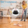 HWSWSH 16 Pcs Mini Ruedas Autoadhesivas Ruedas Pequeñas para Muebles Ruedas Giratorias de 360°Ruedas de Bolas para Freidora