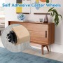 HWSWSH 16 Pcs Mini Ruedas Autoadhesivas Ruedas Pequeñas para Muebles Ruedas Giratorias de 360°Ruedas de Bolas para Freidora