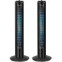 Aigostar Tower Fan, Quiet, 3 Speeds, 85° Oscillation, 120 min Timer, 82 cm High, Compact Design, Easy Installation, Portable