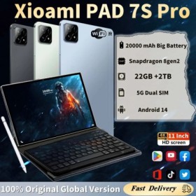 XioamI-Tableta 7S Pro versión Global, Tablet con Android 14, Snapdrago