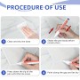 6Pieza Rotulador Juntas Azulejos Beige Lápiz para Juntas Lechada Tile Grout pen con Cabezal de Repuesto Bolígrafo Mortero Lápiz