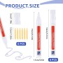 6Pieza Rotulador Juntas Azulejos Beige Lápiz para Juntas Lechada Tile Grout pen con Cabezal de Repuesto Bolígrafo Mortero Lápiz