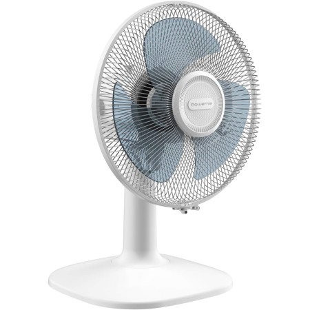 Rowenta Essential Fan, Quiet Table Fan, Compact, Portable, 3 Speeds and 30 cm, Automatic Oscillation and Orientation, Small,