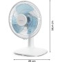 Rowenta Essential Fan, Quiet Table Fan, Compact, Portable, 3 Speeds and 30 cm, Automatic Oscillation and Orientation, Small,