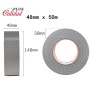Plus Calidad Cinta Americana Extrafuerte 48mm x 50m Color Negro para Embalaje, Cajas de Cartón de Mudanzas, Reparación. Precinto