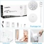 LeaderPro - Silent 3D Oscillating Fan, Standing Fan 20dB DC Motor Turbo Air Circulation Fan with Remote Control Ø34cm, 13